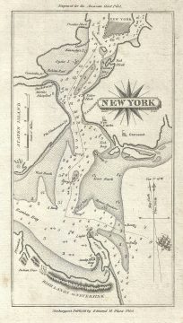 1806 Blunt Map or Nautical Chart or New York City, New York