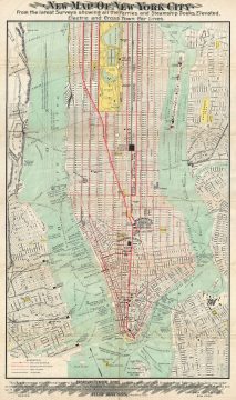1900 Broadway Central Hotel Map of New York City
