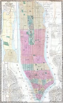 1865 Dripps Map of New York City