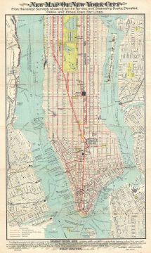 1900 Broadway Central Hotel Map or Plan of New York City