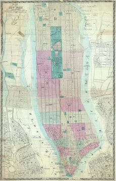 1865 Dripps Map or Plan of New York City and Vicinity