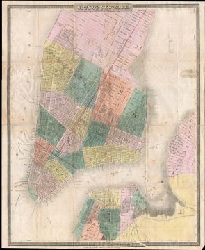 1835 David Burr Map of New York City