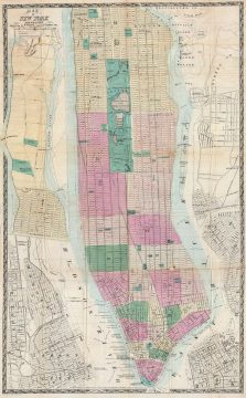 1865 Dripps Map of New York City