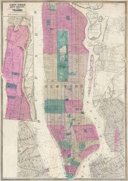 1866 Dripps Map of New York City