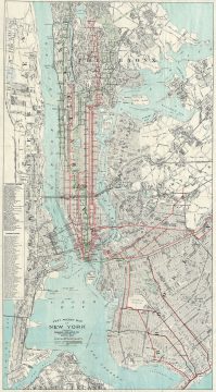 1907 Walker Pocket Map of New York City