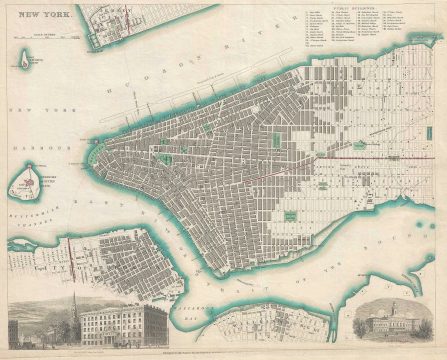 1840  S.D.U.K. Map of New York City