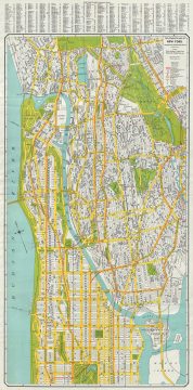 1940 Geographia City Map or Plan of New York City (Upper Manhattan and Bronx)
