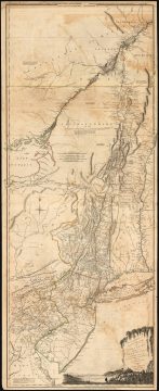 1775 Jefferys-Holland Map of New York, New Jersey, Vermont, Hudson Valley