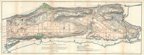 1870 Knapp Map of Northern Manhattan ( New York City ):  Harlem, Washington Heights, Inwood