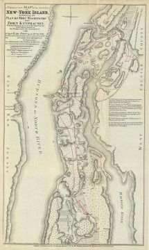 1777 Faden Map of Upper Manhattan (1860 reissue)