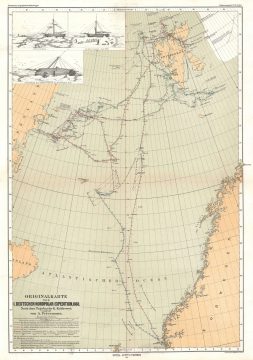 1871 Petermann Map of Svalbard and the Arctic Ocean
