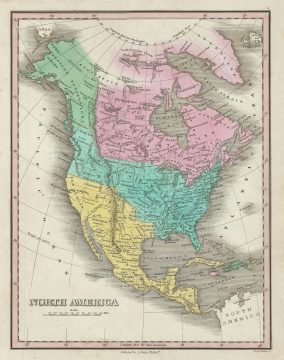 1827 Finley Map of North America