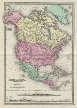 1862 Lloyd Map of North America