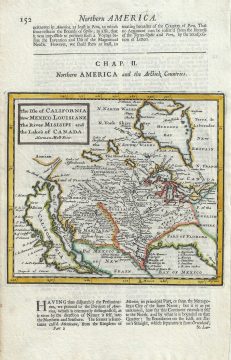 1701 Moll Map of the United States w/Insular California