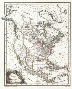 1809 Tardieu Map of North America