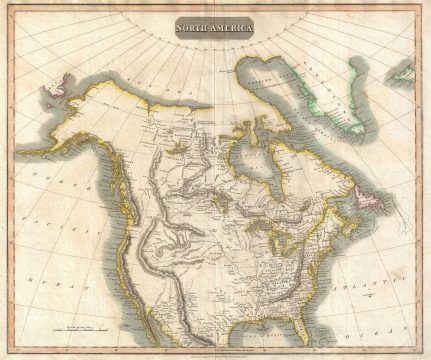 1814 Thomson Map of North America