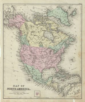 1879 Warren Map of North America