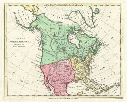 1792 Wilkinson Map of North America
