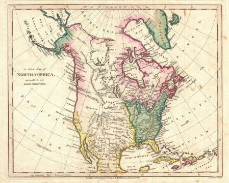 1794 Wilkinson Map of North America