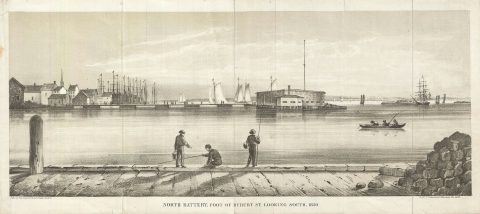 1820 Valentine View of North Battery, New York City