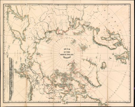 1876 Bauman Map of the North Pole