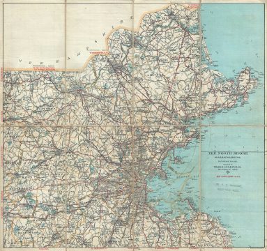 1902 Walker Map of Boston, and Vicinity, North Shore (Cape Ann), Massachusetts