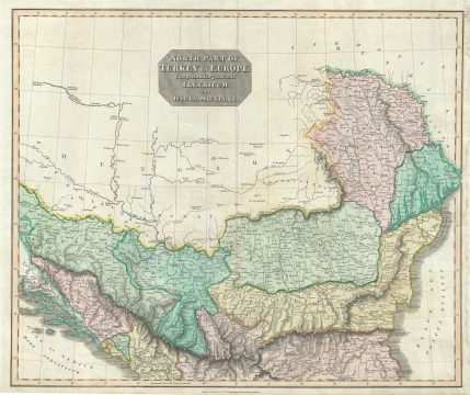 1817 Thomson Map of the Balkans