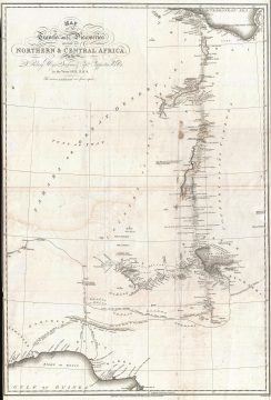1826 Denham Map of Northern and Central Africa (Libya, Chad, Nigeria)