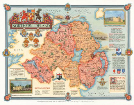 1947 Clegg Pictorial Map of Northern Ireland