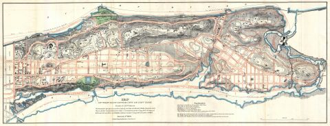 1870 Knapp Map of Northern Manhattan ( New York City ):  Harlem, Washington Heights, Inwood