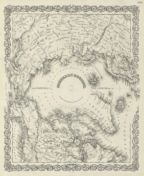 1856 Colton Map of the Arctic or North Pole
