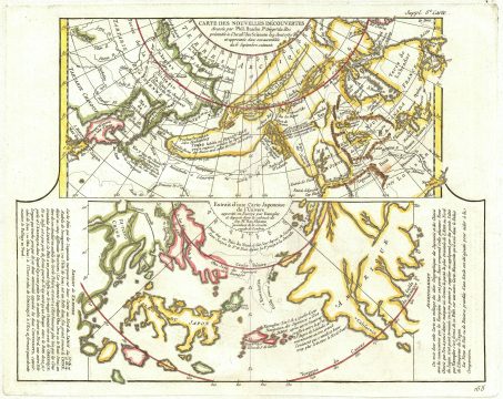 1772 Vaugondy - Diderot Map of Alaska, the Pacific Northwest and the Northwest Passage