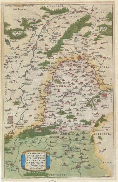 1579 Ortelius Map of Oise, France