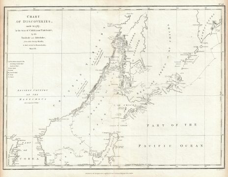 1798 Perouse Map of the Sea of Japan and Sea of Okhotsk (Russia, Japan, China)