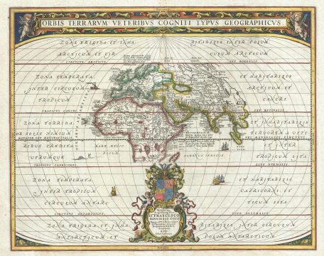 1650 Jansson Map of the Ancient World