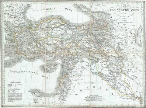 1826 Weiland Map of Turkey and Asia Minor