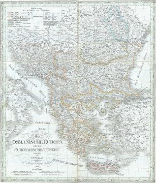 1826 Weiland Map of European Turkey, Greece and the Balkans
