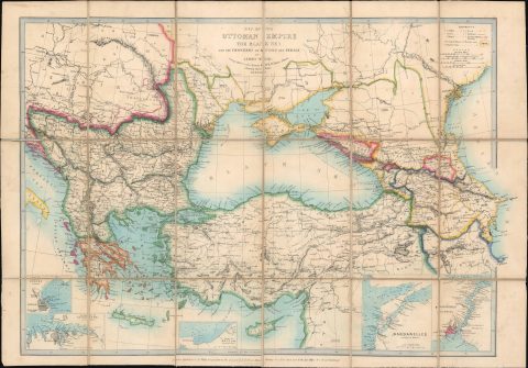 1853 Wyld Map of Turkey in Asia, the Balkans, and the Ottoman Empire