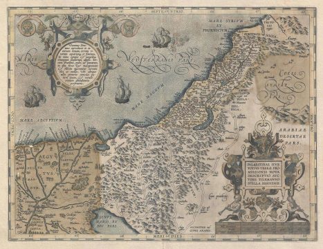 1603 Ortelius Map of the Holy Land