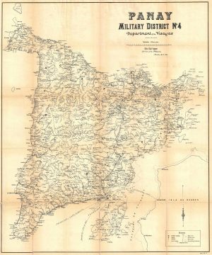 1900 War Dept. Map of Panay, Philippines, during the Philippine-American War
