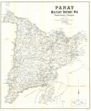1900 War Dept. Map of Panay, Philippines, during the Philippine-American War
