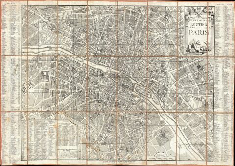 1780 Esnauts and Rapilly Case Map of Paris