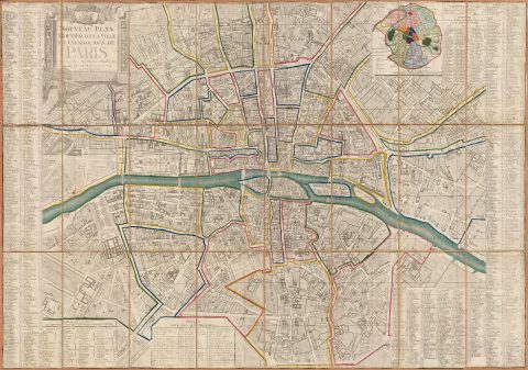 1791 Esnauts and Rapilly Map of Paris, France