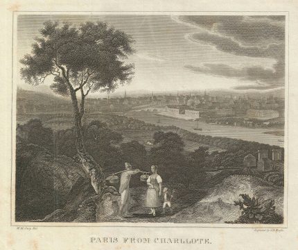 1828 Craig View of Paris, France