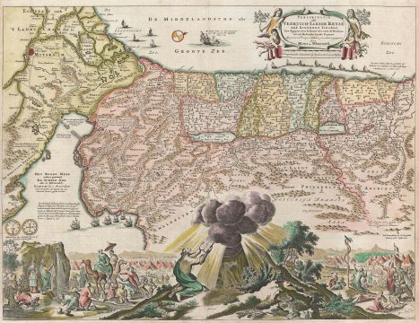 1682 Stoopendaal Keur Map of Israel, Palestine or the Holy Land