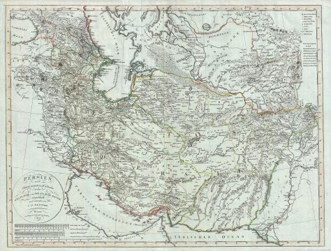 1804 Reichard Map of Persia (Iran, Iraq, Afghanistan)