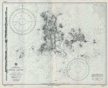 1941 U.S. Navy Map or Nautical Chart of the Pescadores (Penghu) Islands, Taiwan