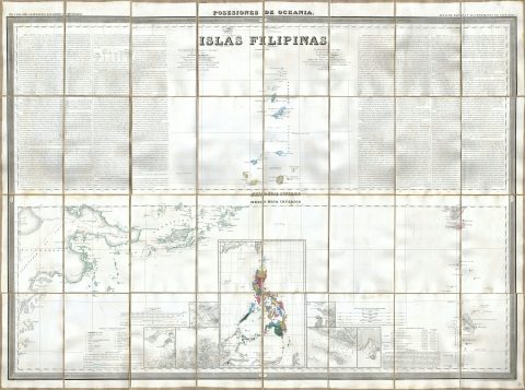 1852 Coello / Morata Case Map of the Philippines No. 3