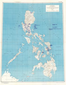 1944 Army Map Service Map of the Philippines During World War II