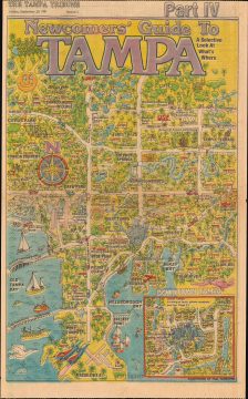 1981 Hagedorn Pictorial City Plan or Map of Tampa, Florida